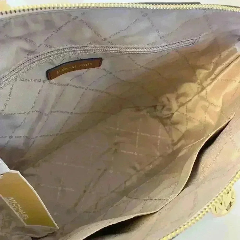 Michael Kors Charlotte Top Zip Tote shoulder bag Vanilla - Picture 3 of 11